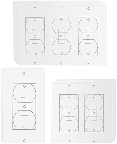 Изолатори за контакти Запечатващи Тяга, 11 Опаковки, Изолационни Подложки За Електрически Контакти, Правоъгълни Капаци Ключове
