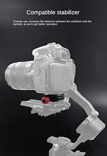 FEICHAO 38 мм Быстроразъемная Плоча Скоба База Кардан Плъзгача за Монтиране Адаптер за Огледално-рефлексен Фотоапарат, Стабилизатор