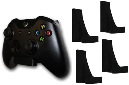 Комплект за монтиране на стена контролер 3DLASERSLAB без щети за Xbox One (4 опаковки, черен), Microsoft, Лесна инсталация,