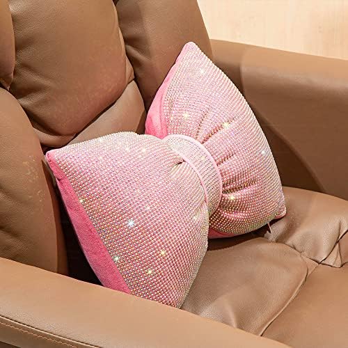 Carwales папийонка Автомобилната въздушна Възглавница за подкрепа на долната част на гърба за дивана, Розово Декоративна Възглавница за седалката