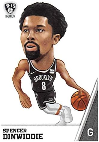 Колекция стикери Панини NBA 2018-19 38 Официалната баскетболна стикер Spencer Dinwiddie Fathhead Brooklyn Nets (2 инча х
