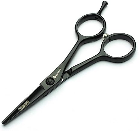 Професионални Салонные Фризьорски ножици 4,5 инча 440c черно от неръждаема стомана с висока твърдост за подстригване на коса фризьорски специални
