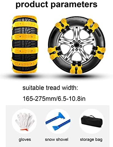 Мини тяговите вериги за гуми, вериги за сняг, Универсални вериги за гуми с ширина 165-275 mm (6,5-10,8), Аварийно-мини на веригата за