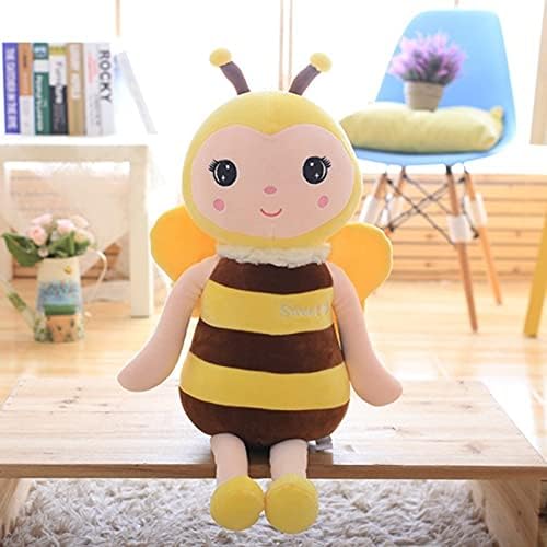 - Пчела играчка плюшен мек плюшен имитация на пчела играчка плюшен насекомо парцал кукла възглавница детски подарък за рожден ден