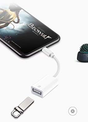 USB OTG адаптер за iPhone + OTG адаптер Type-C за andorid, USB конектор Поддържа четец за карти памет, USB-адаптер на флаш устройство