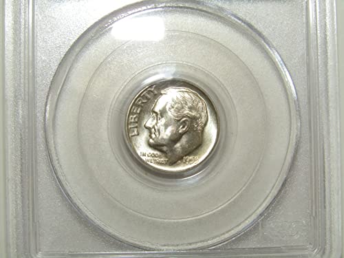 Десятицентовик Рузвелт 1953 година на издаване - Изключителна монета - Професионално обработен - PCGS MS66 - Ярко бяла