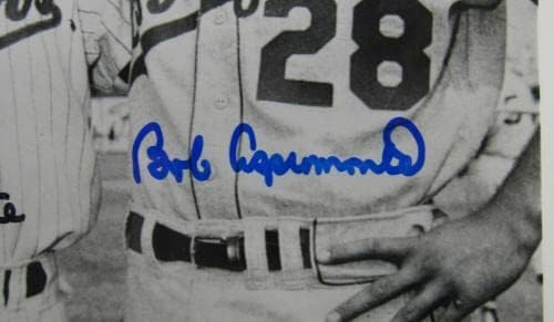 Боб Аспромонте Кен Аспромонте Джо Пиньятано Автограф с Автограф 8x10 Снимка на I - Снимки на MLB с автограф