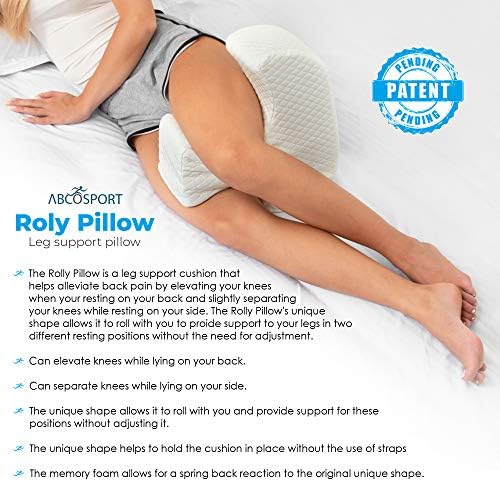 Възглавница за подпомагане на краката от пяна с памет ефект за сън - Уникален патентован дизайн - Съчетава в себе си функция възглавници