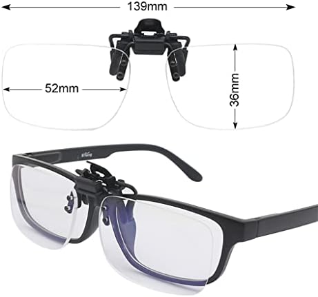 TKFDC -Очила за четене с лесно клипс, Откидывающиеся нагоре и надолу, Без Увеличително стъкло, лесно и удобно в переноске, подходящ за