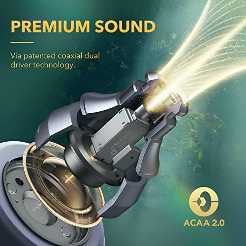 Слушалки Soundcore от Anker Liberty 3 Pro с шумопотискане, истински безжични слушалки с ACAA 2.0, HearID ANC, Fusion Comfort, безжична