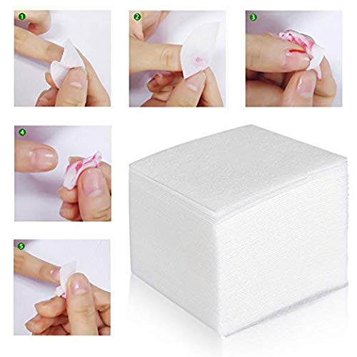 Кърпички за нокти без кърпичка, препарат за премахване на гел-лак за нокти, памучни дискове, 4 кутии (1300 броя)