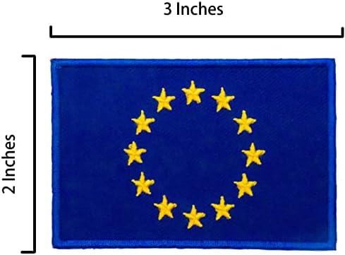 Нашивка с бродерия A-ONE със символа на ЕС + Стикер с флага на страната на Ирландия В нашивке + Метална Жени за Икона на Европейския Съюз, Украшающая Холщовую чанта, Гар