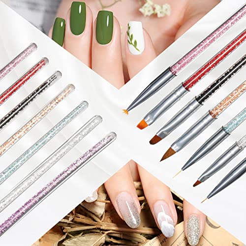 Комплект моливи за нокти Линеен фигура набор от комбинирани бои за рисуване с кристали и писалка за ноктите Обикновено използват