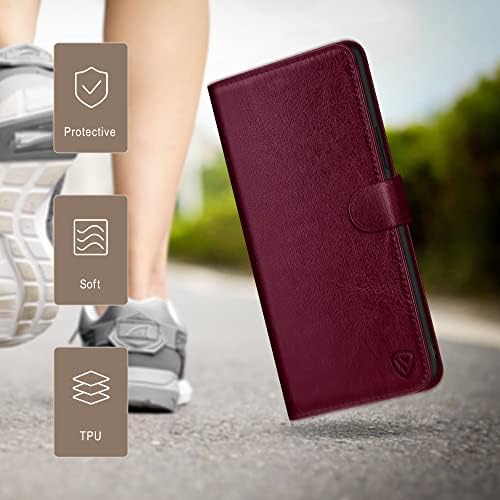 XcaseBar 2-в-1 Подвижна чанта-портфейл за Samsung Galaxy S20 Ultra с 【RFID заключване】, държач за кредитни карти, флип-награда, Защитен калъф от изкуствена кожа за жени и мъже, калъф з