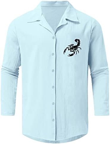 тениски За Мъже, Графични Мъжки Ризи с Копчета, Мъжки Летни Блузи, Мъжки Модни Ежедневни Обикновена Риза За Боулинг