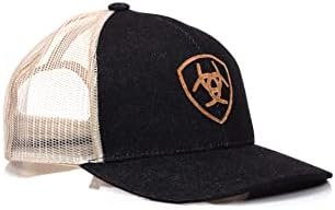 Мъжки черен Деним шапка ARIAT възстановяване на предишното положение с логото на Shield