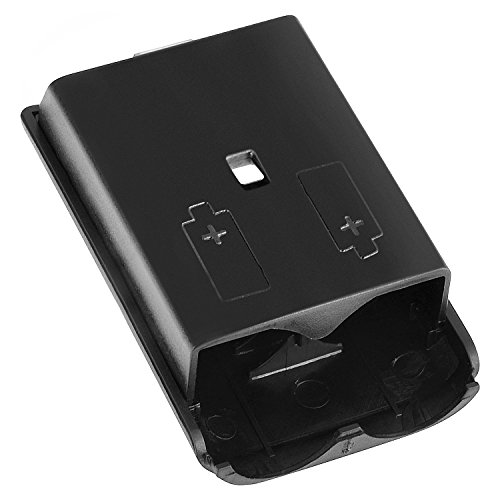 Everydaysource Съвместими С Корпуса на отделението за батерии блок на безжичния контролер на Microsoft Xbox 360, черен