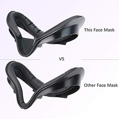 Аксесоари за очила Oculus Quest2VR Подобрена Версия на Взаимозаменяеми маски (черен)