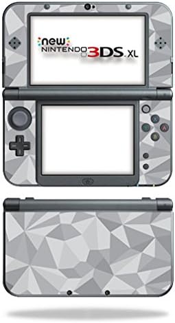 Корица MightySkins, съвместими с Nintendo 3DS XL (2015) - Сив полигон | Защитно, здрава и уникална Vinyl стикер | Лесно се