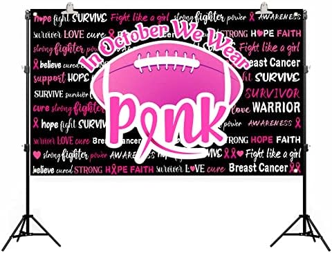 Информираността за рака на гърдата Фон за снимки през октомври Носим Розово Банер с Розова Панделка Информираността за рака на гърдата