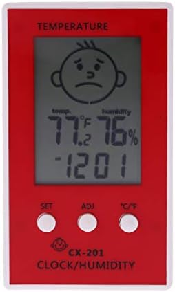 XDKLL Преносим Цифров Термометър, Влагомер Часовници Температура Влажност Тестер метеорологичната станция ° C/° F Дисплей Ниво на Комфорт