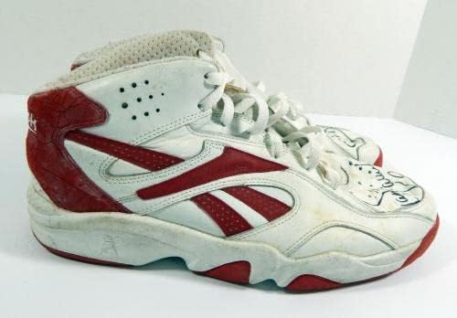 Сам Касселл Подписа на Играта, като използвате Проба обувки Reebok Houston Rockets Auto JSA - Използвана игра NBA