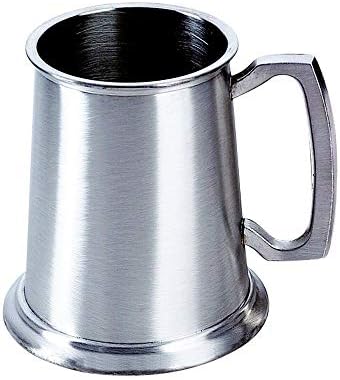 (D) Една чаша от Сребро, стомана, Купа Бирени Чаши, 16-унция, Бирени чаши (мат)