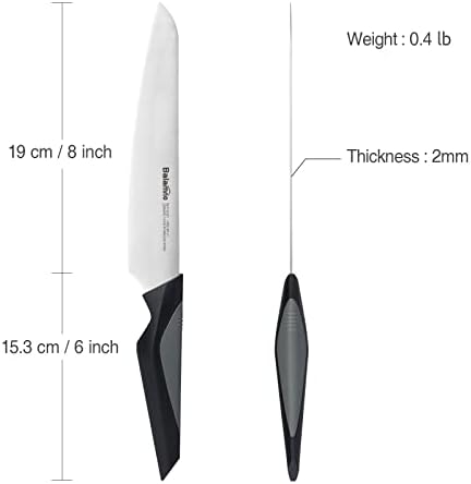 Нож за нарязване на Balamno, 8-Инчов Нож за Рязане на месо, на Немски Стоманени Ножове за рязане на месо с неплъзгащи Ергономична