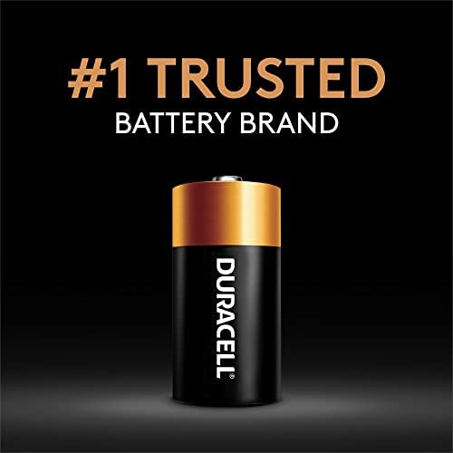 Комбиниран комплект батерии Duracell Coppertop C + D, по 10 броя във всяка, батерии C и D с дълъг захранването, алкални батерии - общо 20