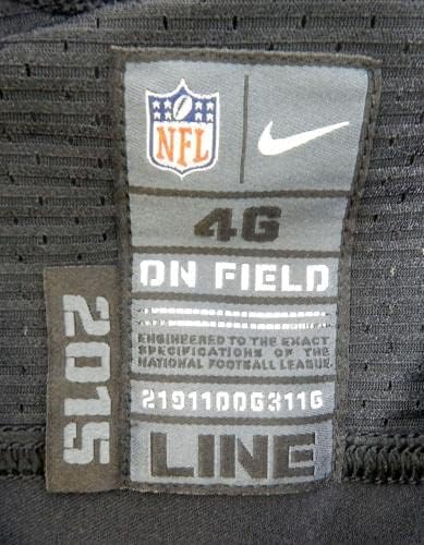 2015 San Francisco 49ers Е игра, Публикувано В Черна Тениска Color Rush 46 DP30125 - Използваните Тениски За игри NFL Без подпис