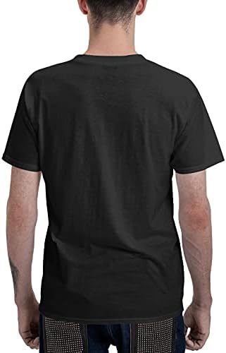 NIKSMODA Electric Wizard Мъжка Тениска Ежедневно в памучна Риза с Кръгло Деколте и Къс Ръкав за Мъжките Ризи