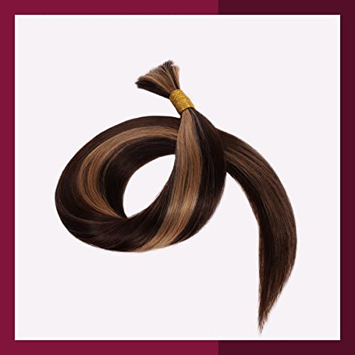 Косата за микро -, плетене Starlet Естествени Обемна коса Преки 20 инча 200 г (2 опаковки-4 греда) Естествени Коси за плетене