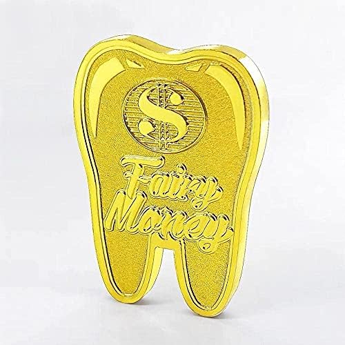 Монета за бебе на Зъба Подарък Феята на зъбките под Формата На Зъба Вид Златни Възпоменателни Монети Копие Монети с Капачка Монета