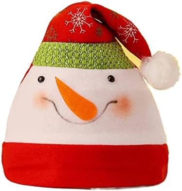 Вълнена шапка на Дядо Коледа, коледна шапка, удебелена голямата бейзболна шапка, плюшен Коледна дълга вълнена шапка, украса за коледна
