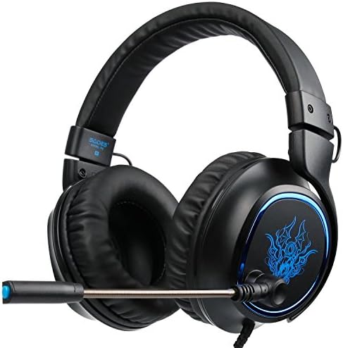 Детска Слушалки SADES R5 Слушалки 3,5 мм Кабел стерео слушалки с Регулатор на силата на звука на микрофона за PC /Xbox One /PS4/Mac
