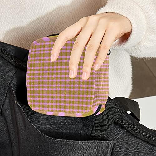 Чанта за съхранение на Хигиенни Кърпички ORYUEKAN, Преносими Многократна употреба Менструални Тампони джоб, Чанта за Съхранение на Тампони за жени и Момичета, Розово-К