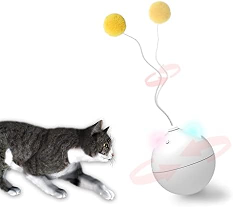WZHSDKL Творчески Електрически Неваляшка, играчка за Котки, Умен Мъчителен Катящийся Топка, Играчки за котки, Led Лампа, Играчки за котки, Интерактивен Саморазвивающийс