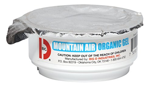 Органични гелевый дезодорант Big D 115 с аромат на планински въздух (опаковка от 12 броя) - се задържа 30 дни - Освежители за въздух, подходящ за грижа за пациентите, тоалет