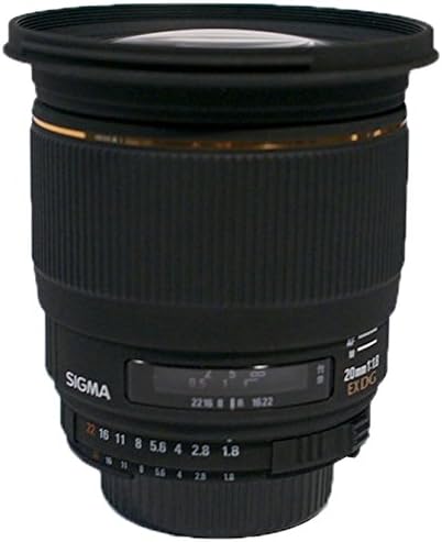 Асферический Широкоъгълен обектив Sigma 20mm f/1.8 EX DG RF за огледално-рефлексни фотоапарати Nikon