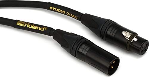 Кабел за микрофон Roland Gold Quad Серия Neutrik XLR, 15 фута