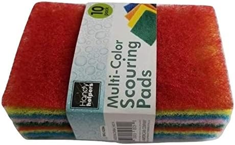 Удобни предмети от бита от 10 Разноцветни Не Царапающихся Многофункционални почистващи кърпички (1 опаковка (10 подложки))
