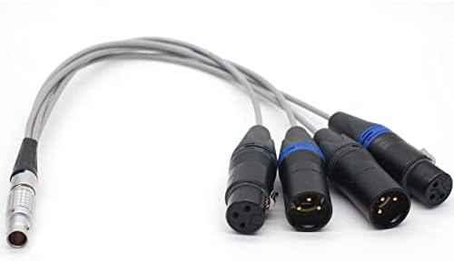 SZJELEN 10-Пинов 3-пинов XLR Phantom Mic Atomos Breakout аудио кабел за Shogun Monitor Recorder