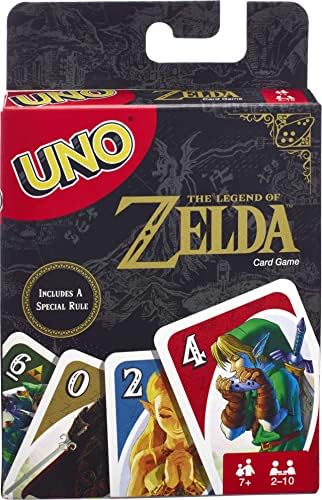 Игра на карти UNO the Legend of Zelda за семейни вечери с графика на the Legend of Zelda и Специални Правило