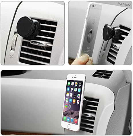 Универсален Магнитен Кола за телефон с вентиляционным дупка Reiko за iPhone 7 / Plus / 6 / 6S/6 Plus / Plus 6S - Черен