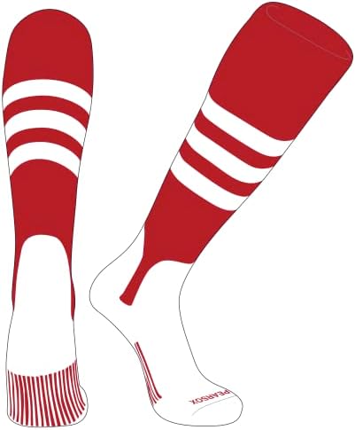 Чорапи-стремето за бейзбол и софтбол КРУША СОКС OTC (A, 5 см), Червени, Бели