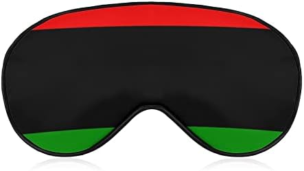 Панафриканский Флаг, Мека Маска За очи, Ефективна Затеняющая Превръзка на Очите, Удобна Маска За Сън с Еластична Регулируема