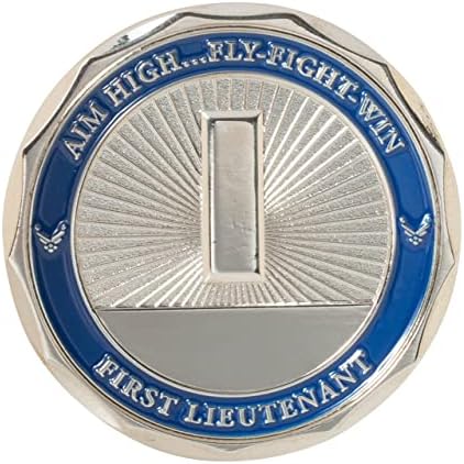 Монета на Повикване в ранг първи лейтенант от военновъздушните сили на САЩ USAF и Синьо Кадифе Кутия за показване