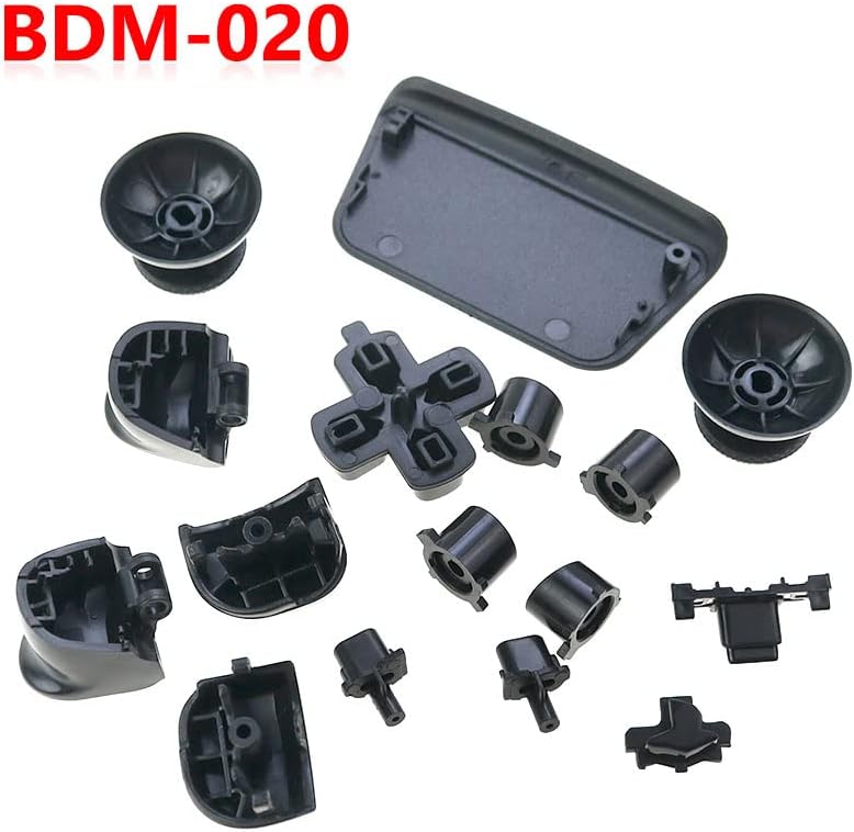 Пълен Комплект с Джойстик Бутон Dpad R1, L1, R2, L2 Клавиш Посока ABXY стартери за контролер на Sony PS5 V2 2.0 BDM-020 (Тъмно синьо)