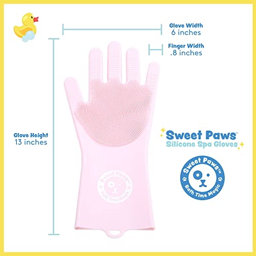 Sweet Paws - Силиконови ръкавици за грижа за домашни животни - Професионални Ръкавици за премахване на козина от домашни любимци за малки, средни или големи кучета и кот?