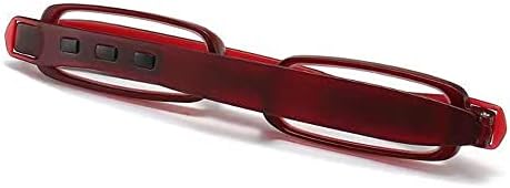 WEBUP Mini Reader Малки Очила за четене Сгъваеми Джобни Компютърни Очила за четене Леки Преносими очила + 1,5 Унисекс (Цвят: